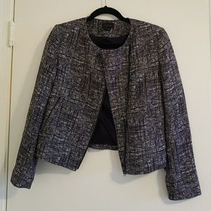 Theory textured asymmetrical zip jacket